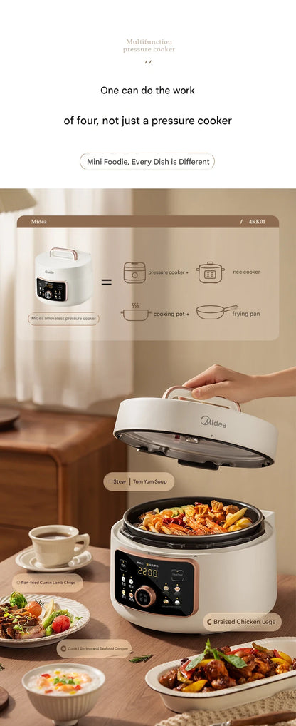 4L220V Electric Kitchen Appliance Pots Cooking Pressure Cooker Multifunctional Household Intelligent Multicooker-cooker Multi