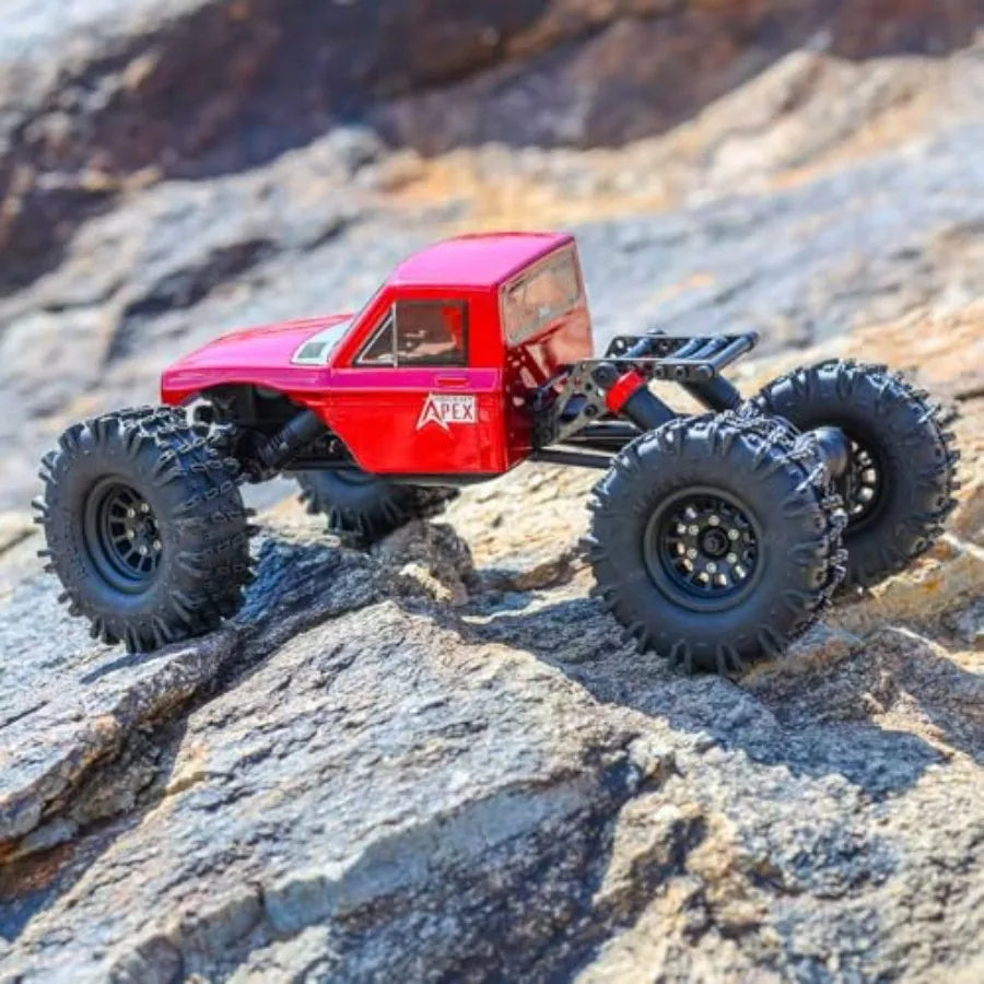 Redcat Racing Ascent-18 APEX 1/18 Scale Brushless Electric Rock Crawler Carbon Fiber 4WD RC Car for Adults with 2.4GHz Radio Sy