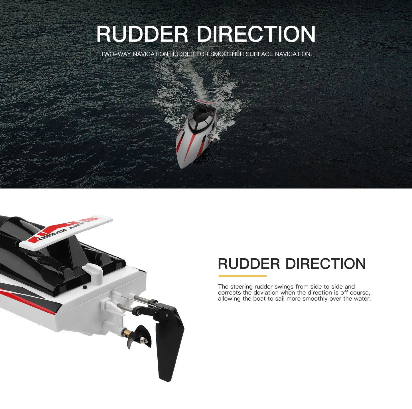 Wltoys WL916 WL912A RC Boat High Speed 55KM/H 35KM/H 2.4G Remote Control Low Battery Alarm Electric RC Boat Toy Gift for Boy White