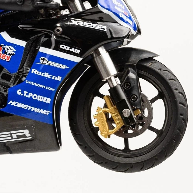 New Hot X-Rider 1/10 Scale Remote Control Gp Motorcycle Cx3-Evo Brushless Gyro High-Speed Violent Model Toy Rc Motorcycle
