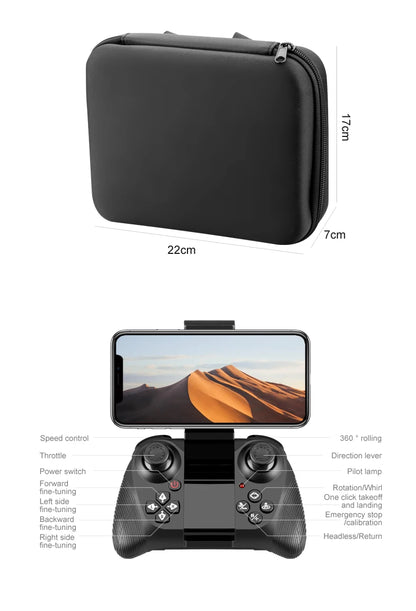 New 8K MINI RC Drone WIFI FPV Hover Camera Pocket Remote Control Helicopter WIFI FPV Foldable Quadcopter Toys Gift for Kids Boy