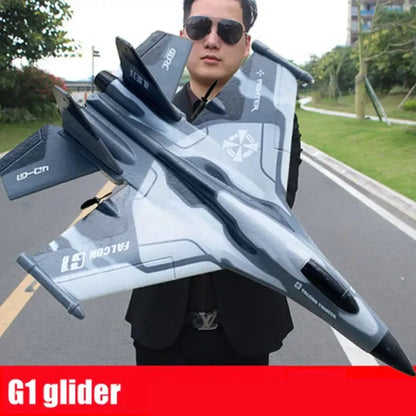 G1 Drone Glider Beginner Profesional 3 Channel RC Aircraft Remote Control Hand Throwing Plane Foam Electric Outdoor Airplane Grey