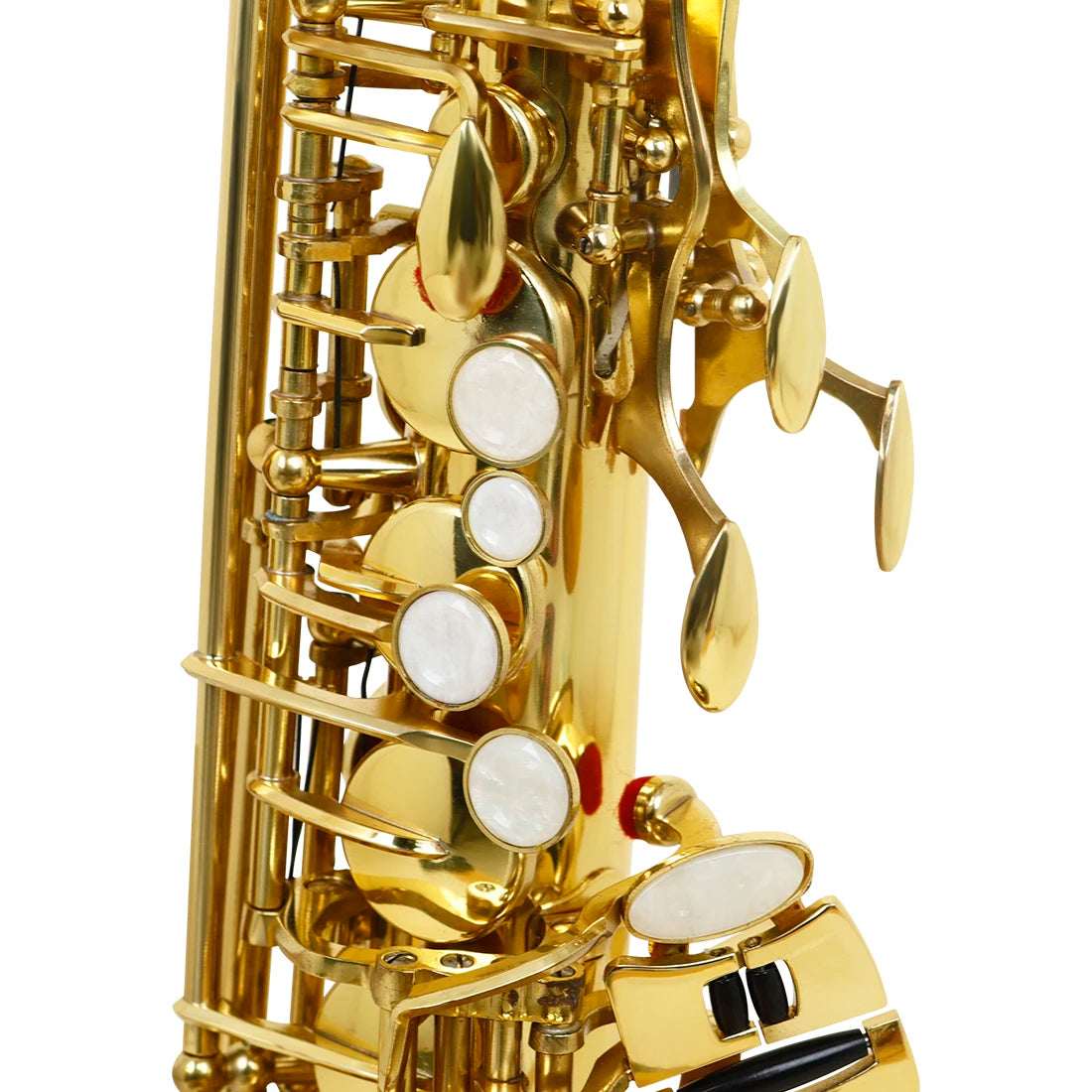 MBAT Alto Gold Saxophone Eb Brass Tube Saxophone with Gloves&Wiping Cloth Woodwind Instrument Saxophone Suitable for Playing Gold saxophone