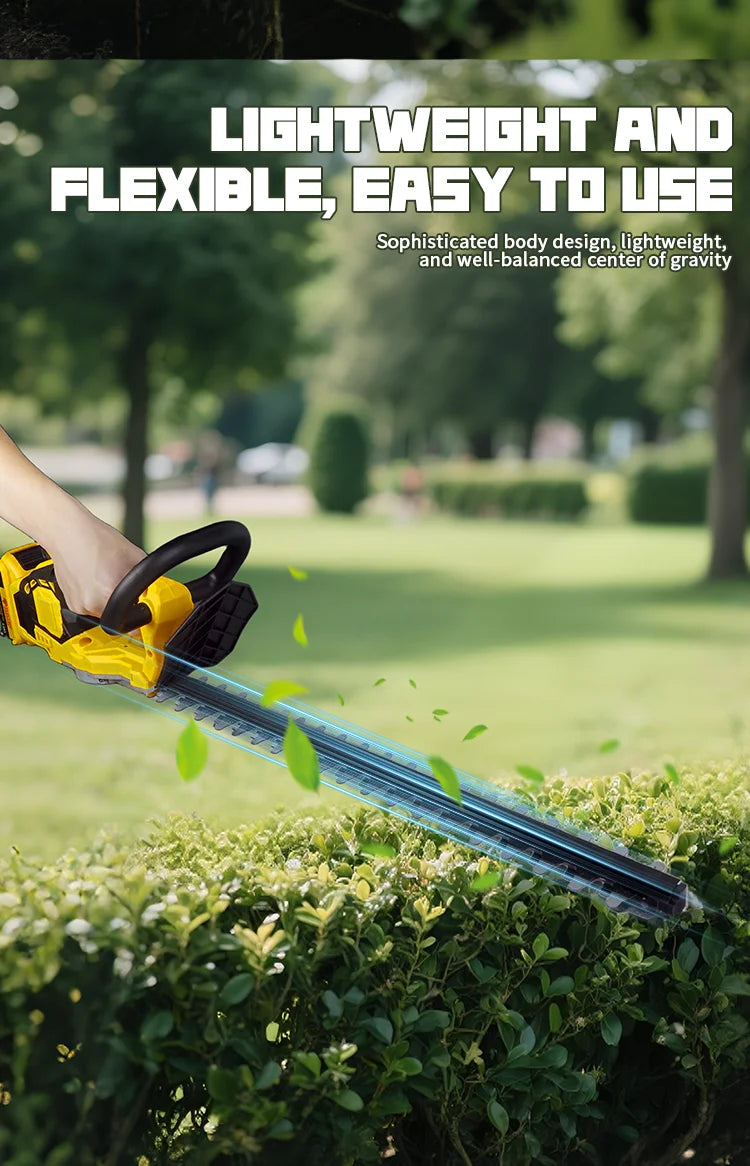 VIVSSO Cordless Electric Hedge Trimmer Lawn Mower Household Shrub Weeding Pruning Mower Garden Tools For Dewalt 20v Battery Pins