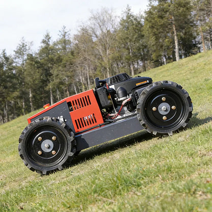 Customized all terrain four-wheel weed lawnmower remote control orchard lawn cleaning machine