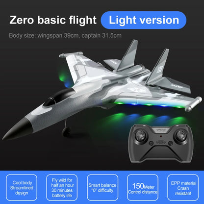 G1 Drone Glider Beginner Profesional 3 Channel RC Aircraft Remote Control Hand Throwing Plane Foam Electric Outdoor Airplane Grey