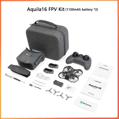 BETAFPV Aquila16 FPV Kit ELRS 2.4G Brushless Racing Drone VR03 Goggles 1102 18000KV 25-350mW VTX Indoor Outdoor Mini Quadcopter Aquila16 FPV Kit