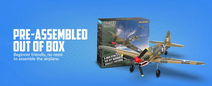Volantex RC Airplane P40 Fighter Warhawk 2.4GHz 4CH EPP 6-Axis Gyro 400mm Wingspan One Key U-Turn Aerobatic 761-13 RTF