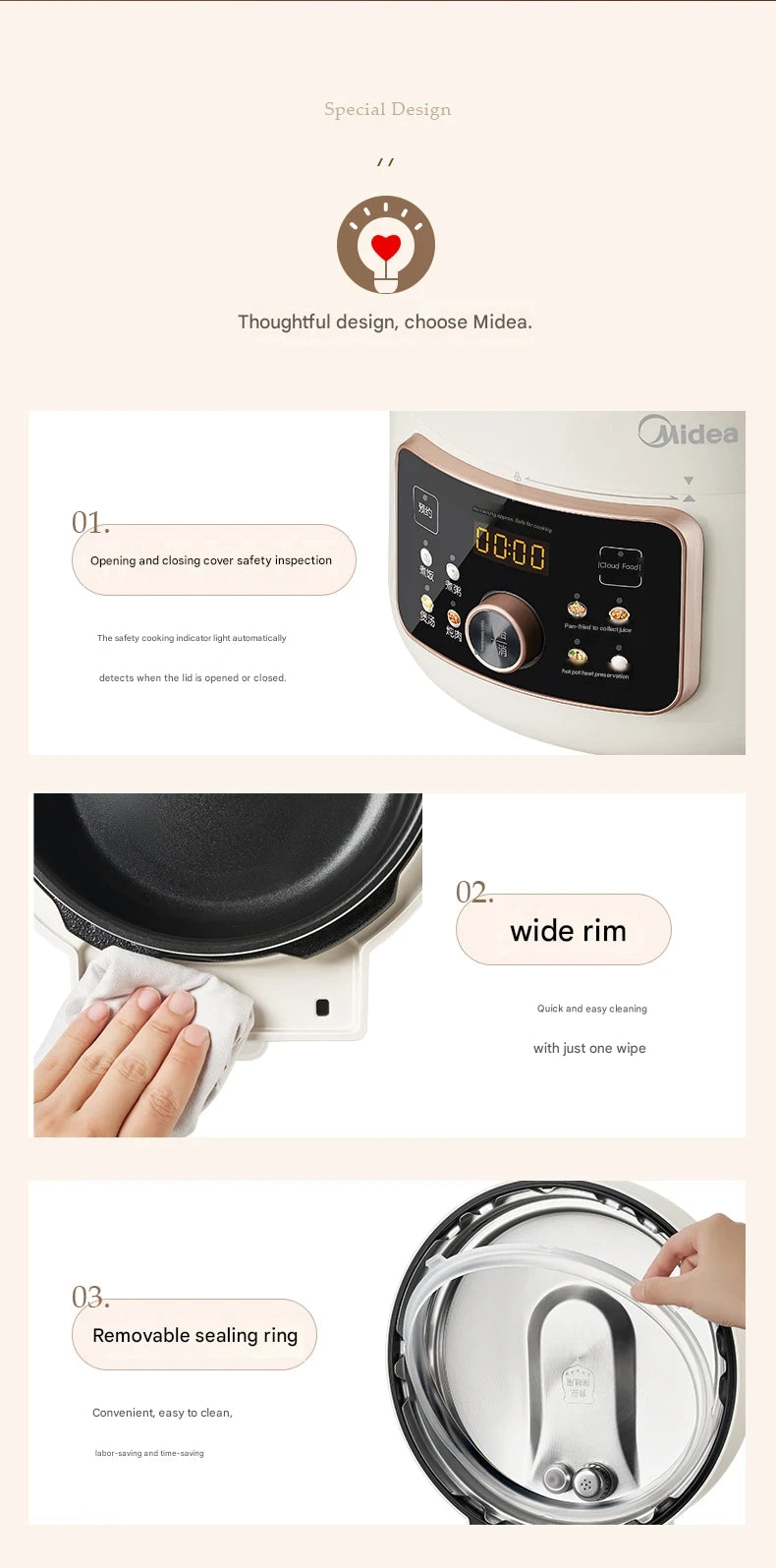4L220V Electric Kitchen Appliance Pots Cooking Pressure Cooker Multifunctional Household Intelligent Multicooker-cooker Multi