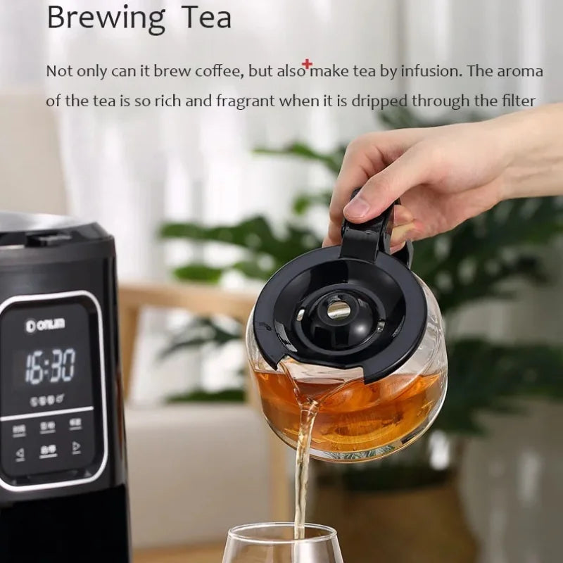 220V Coffee Machine Drip Coffee Maker With Grinding Function Fully Automatic Coffee Grinder Coffee Tea Brewing Machine