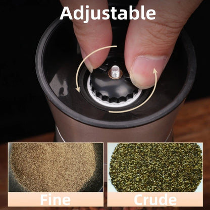 180/200ML Black Pepper Grinder with Stainless Steel Mill Manual Spice Glass Salt and Pepper Grinder Machine for Household