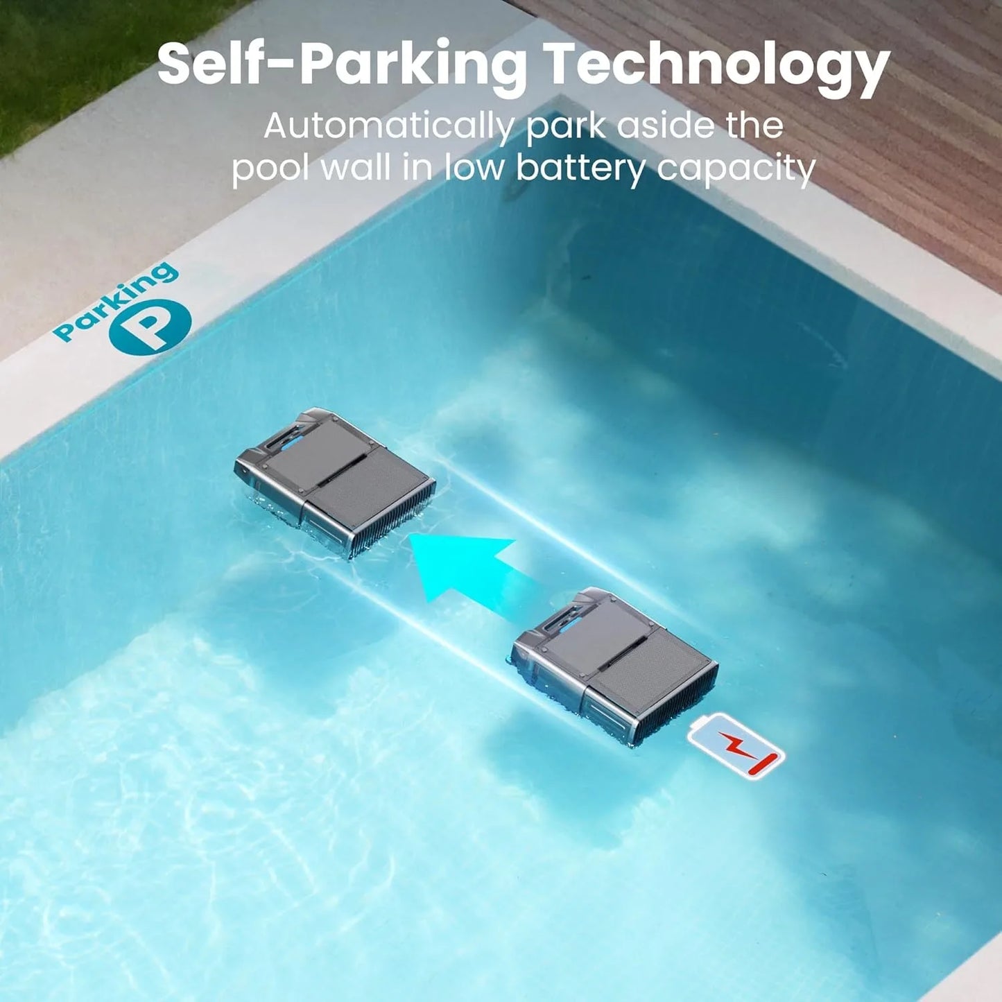 2026 Upgraded Solar Pool Skimmer 24 Hours Robotic Pool Cleaner with Remote Control Smart Obstacle Avoidance Dual Charging Option