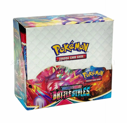 324/360pcs Pokemon Cards Battle Style Booster Box Trading Card Game Children Collectible Cards Toy