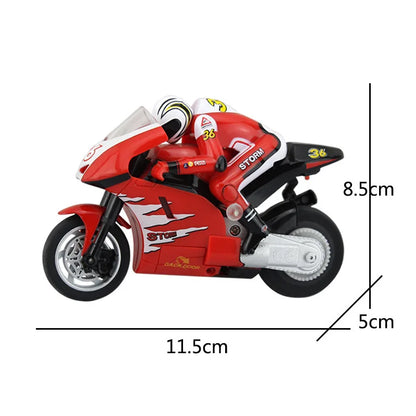 RC Motorcycle Electronic Remote Control Racing Car High Speed Electric Off-Road Car Rechargeable 2.4Ghz Stunt Motorbike For Boys Red