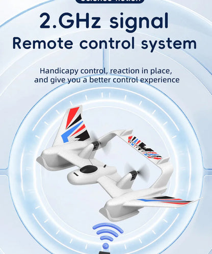 Amphibious Waterproof Gyro Stabilized RC Plane Boat EPP Foam Water Land Flying Airplane Fixed Wing Aircraft Toys Gift