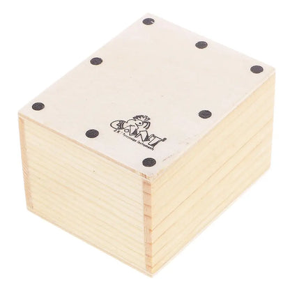 Wooden Mini Cajon Drum Sand Shaker Percussion Box Small Drum for Band Accompaniment and Practice