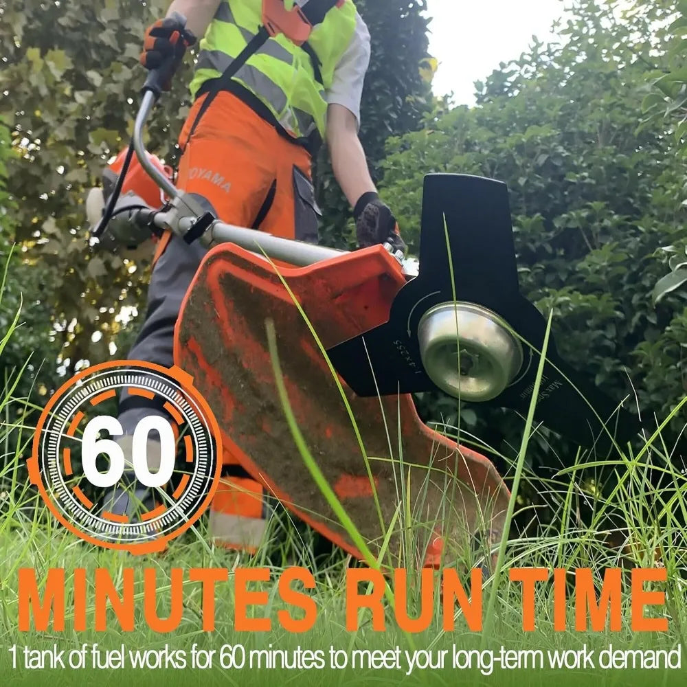 Best Selling 40cc 4-Cycle Gas Powered Brush Cutter Heavy Duty Weed Eater Dual Line String Trimmer Grass Trimmer Weed