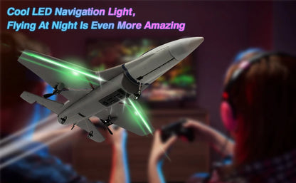 F16 RC Glider 2.4G 3CH 6-Axis Gyro Remote Control Airplane With Self-stabilization System EPP Foam Plane Toys for Kids Boys