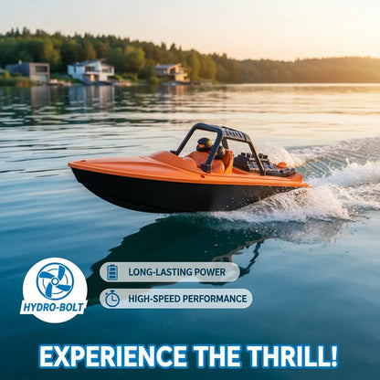 1PCS RC Speed Boat Toy Waterproof Remote Control Boat Electric Racing Yacht Pool Lake Water Toy for Kids Adults Outdoor Gift