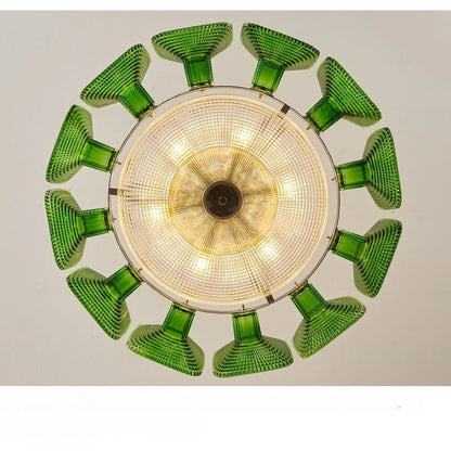 Murano Glass Chandelier French Mid-century Handblown Artistic Retro High-end Dimmable Pendant Light For Living Room Dining Room