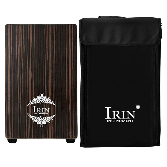 IRIN Cajon Box Drum Ebony Top Jazz Style Music Cajon Wooden Box Drums Musical Instrument Professional Percussion Instrument