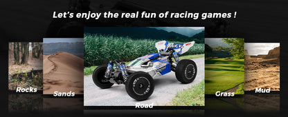 WLtoys144011 1/14 4WD RC Cars for Adults , Max 43 Mph Off-road Fast RC Car,Upgraded version(144001V2) ,Suitable for Outdoors