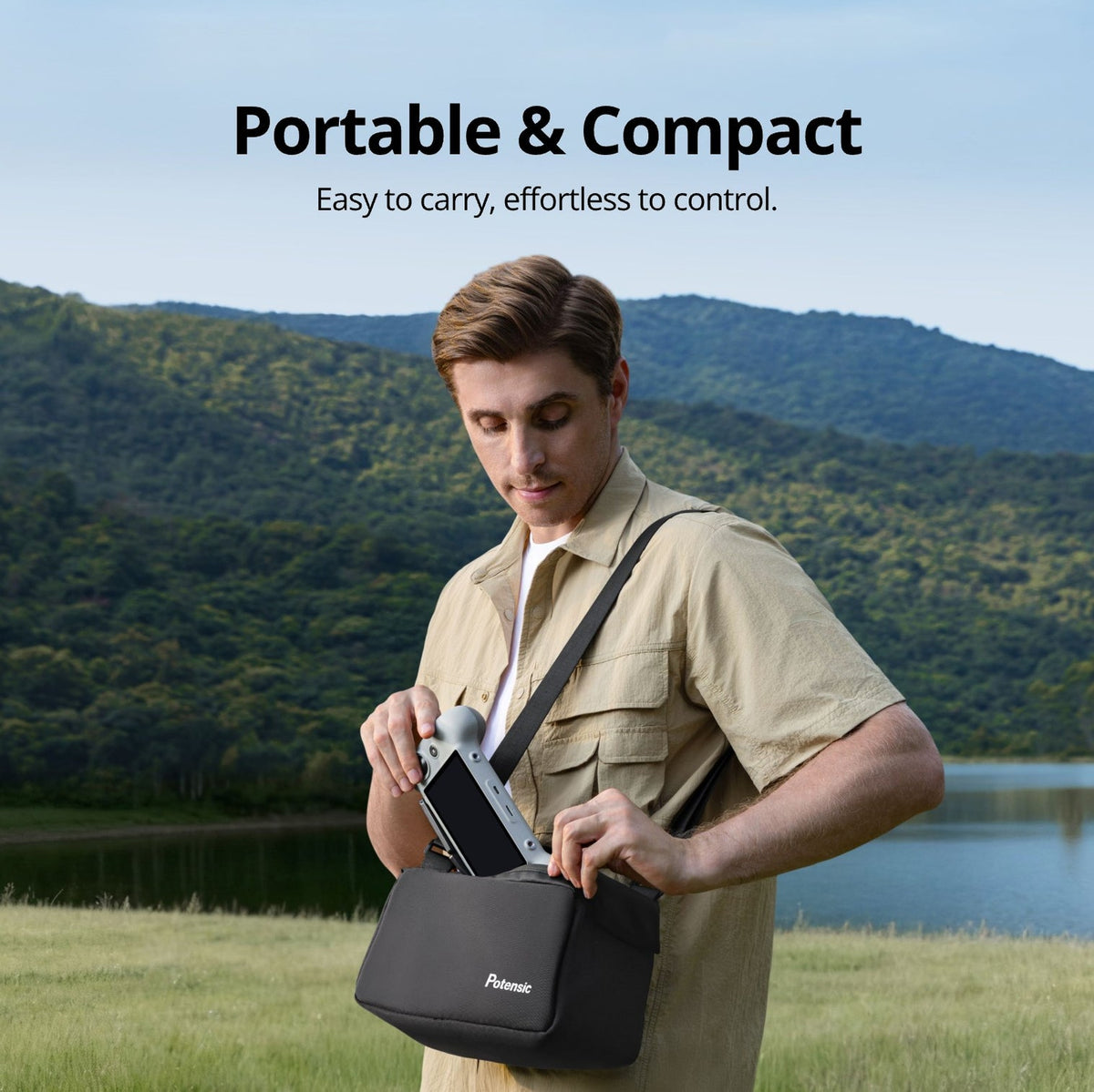 PTD-1 Remote Controller with 5.5" Integrated Screen for ATOM 2 Drone