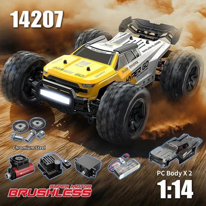 MJX Hyper Go 14207 Brushless 1/14 RC Car – 53km/h 4WD Off-Road Racing Truck