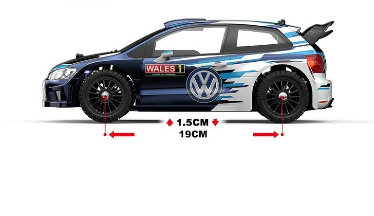 MJX Hyper Go 14304 1/14 VW Polo R WRC Brushless RC Rally Car - Licensed