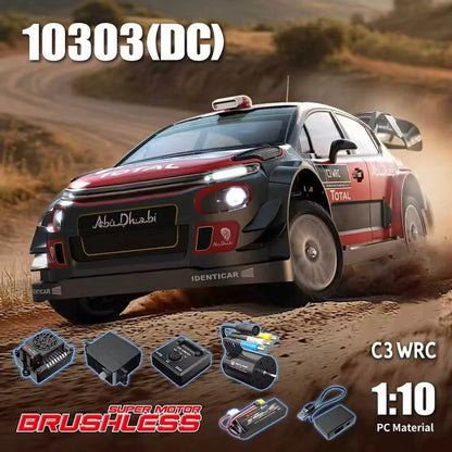 MJX Hyper GO WRC C3 10303 4WD Brushless RC Rally Racing 1/10 With 2S and Charger