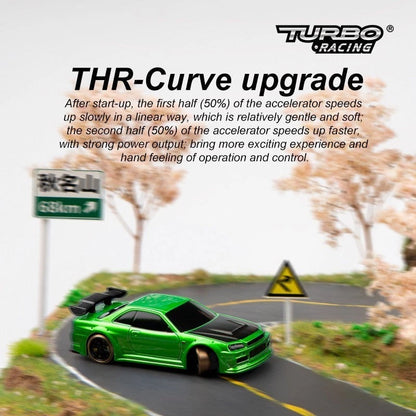Turbo Racing C64 1:76 Drift Car - GREEN