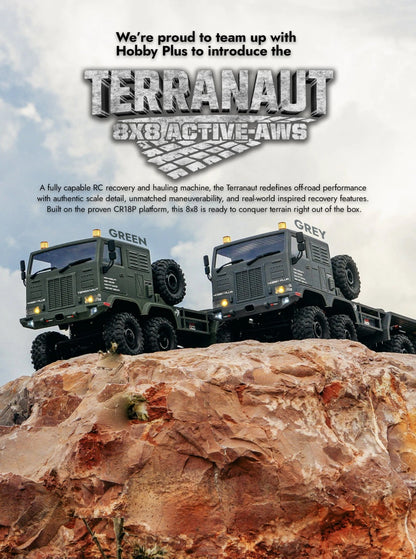 HobbyPlus CR-18P Terranaut 8X8 AWS RC Crawler Green