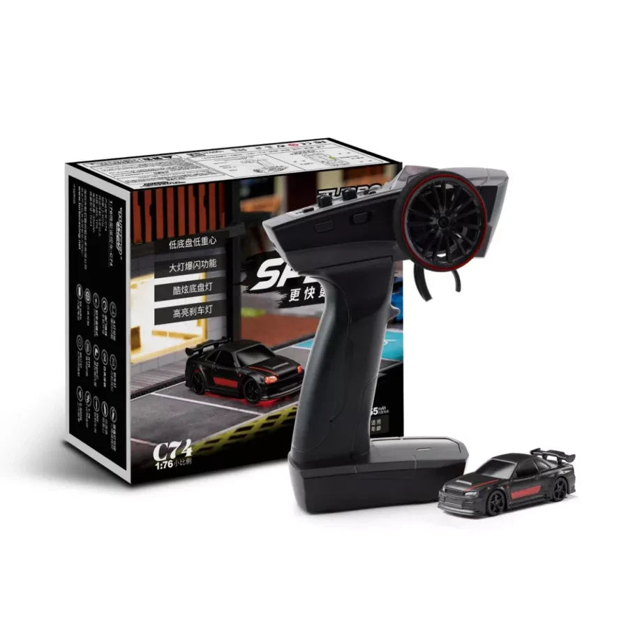 Turbo Racing C74 1:76 On-Road Car RTR - Black
