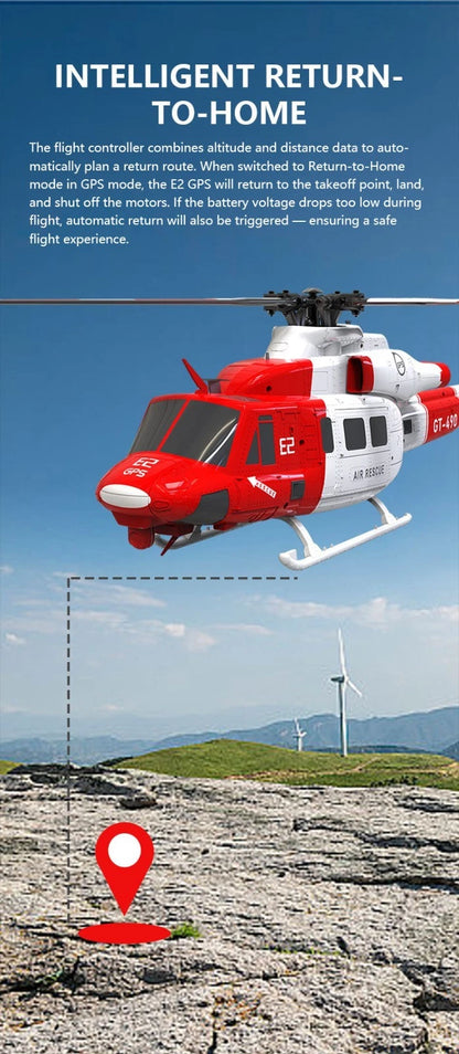 Goosky E2 UH-1Y Air Rescue GPS Helicopter - RTF with Carrying Case
