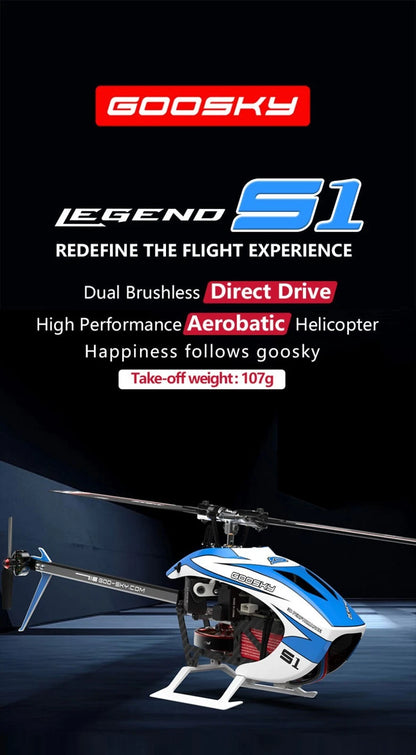 Goosky Legend S1 Helicopter (RTF - Mode2) - Orange