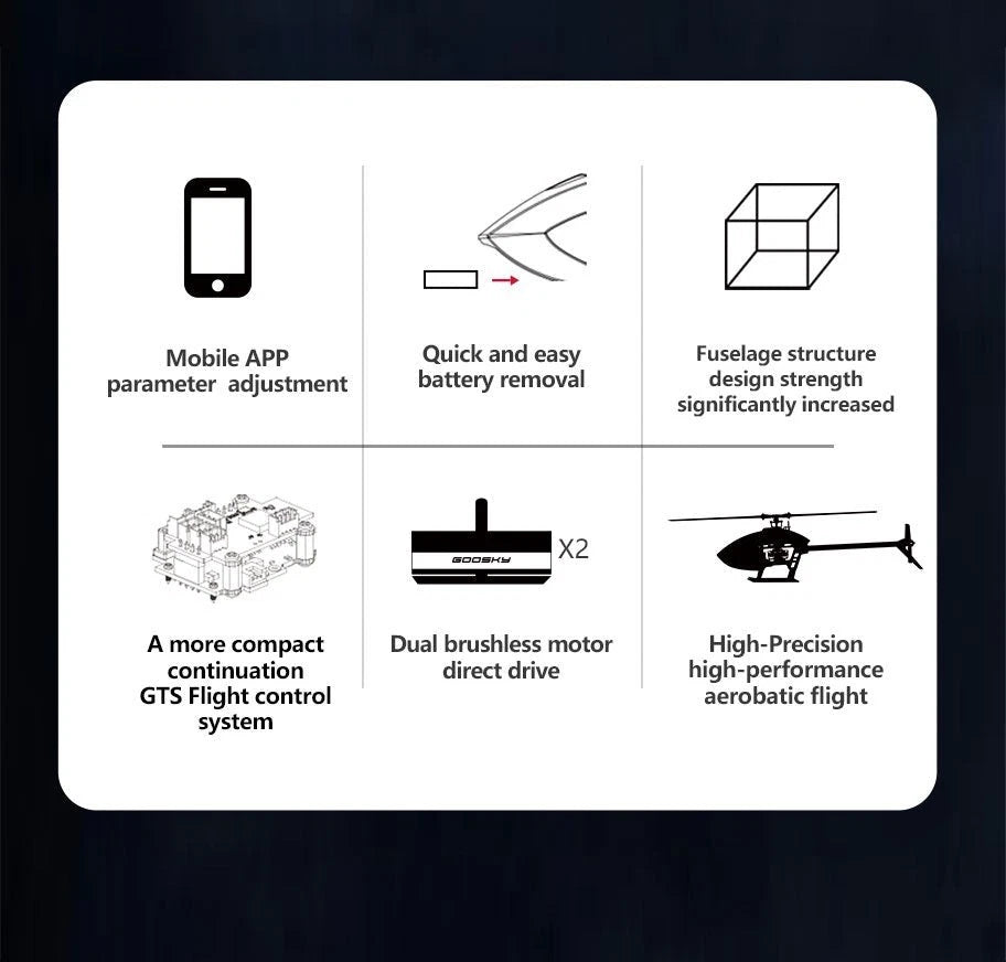 Goosky Legend S1 Helicopter (RTF - Mode2) - Orange