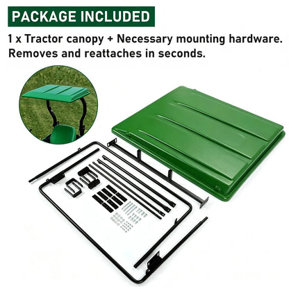 Top Cab Canopy For John Deere Compact Utility Tractors with ROPS up to 34" Wide