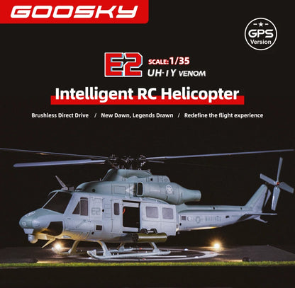 Goosky E2 UH-1Y Venom GPS Helicopter - RTF (Mode 2) with Carrying Case