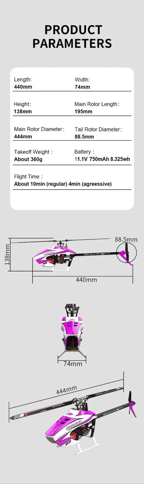 Goosky S2 Max Helicopter (RTF) - Orange
